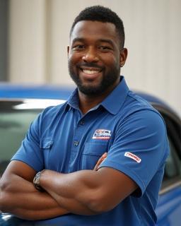 Jamal Thompson, Exterior Specialist at Magic Hands Car Wash, smiling portrait