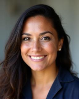 Maria Lopez, Senior Detailer at Magic Hands Car Wash, smiling portrait